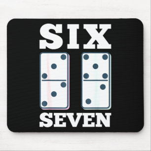 67 Counting Dominos Blocks Mathematics Teacher Vin Mouse Pad