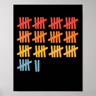 67 Counting Math Teacher Mathematics 67th Number Poster