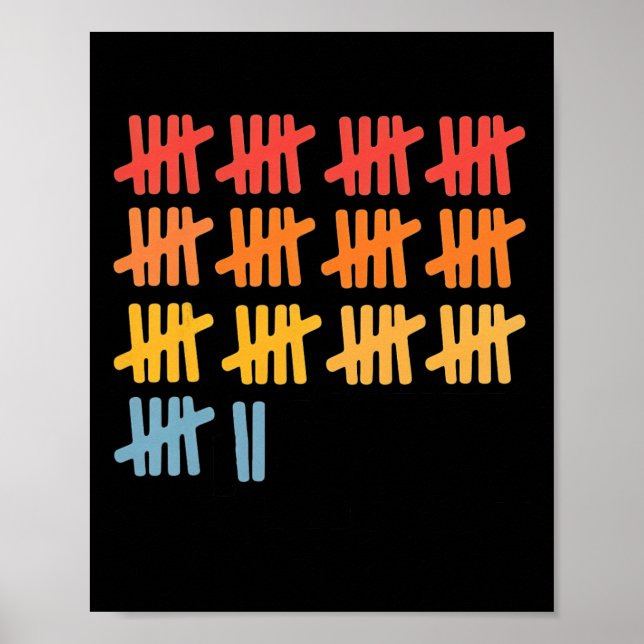 67 Counting Math Teacher Mathematics 67th Number  Poster (Front)