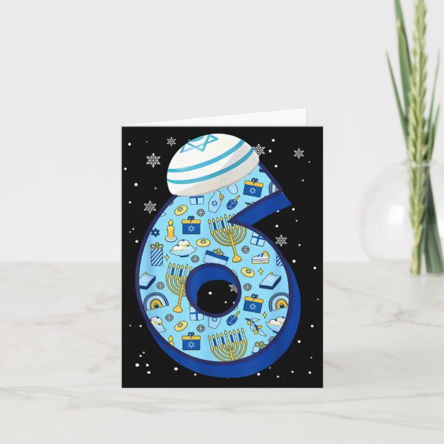 67 Couple Hanukkah Matching Six Seven Meme Jewish  Card (Front)