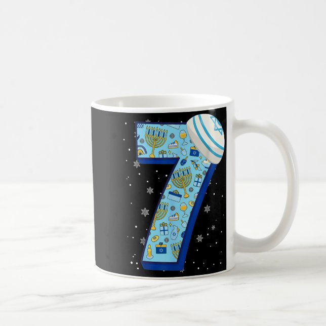 67 Couple Hanukkah Matching Six Seven Meme Jewish  Coffee Mug (Right)