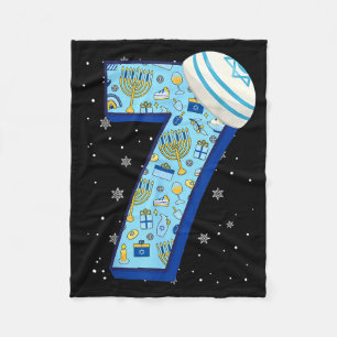 67 Couple Hanukkah Matching Six Seven Meme Jewish  Fleece Blanket