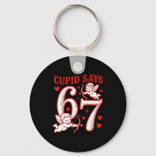 67 Cud Says Six Seven 6 7 Meme Boys Girls Valentin Key Ring