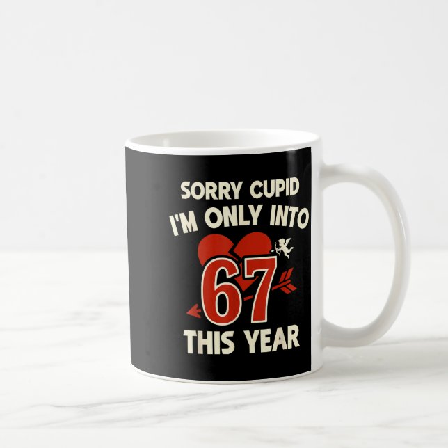 67 Cud Valentine Meme, Funny Anti-valentine Graphi Coffee Mug (Right)