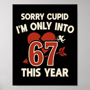 67 Cupid Valentine Meme, Funny Anti-valentine Grap Poster