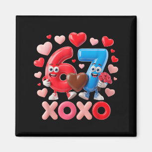 67 Cute Six Seven Gen Meme Couple Anniversary Vale Magnet