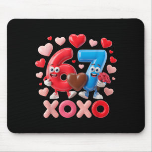 67 Cute Six Seven Gen Meme Couple Anniversary Vale Mouse Pad