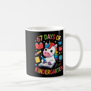 67 Days Of Kindergarten Unicorn Outfit For Kids An Coffee Mug