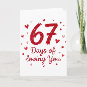 67 Days Of Loving You Funny Couple Valentine  Card