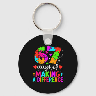 67 Days Of Making A Difference Funny Teacher Stude Key Ring