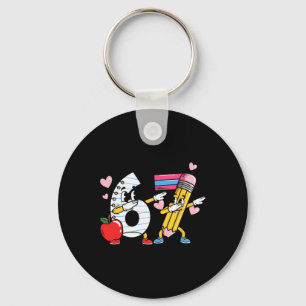 67 Days Of School Dab Teacher 6-7 Six Seven Studen Key Ring