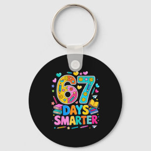 67 Days Of School Funny Meme Teacher Student  Key Ring