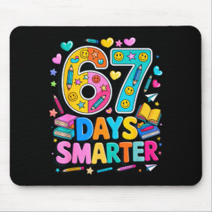 67 Days Of School Funny Meme Teacher Student  Mouse Pad