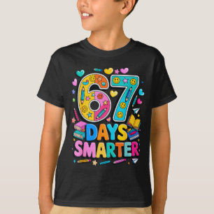 67 Days Of School Funny Meme Teacher Student  T-Shirt