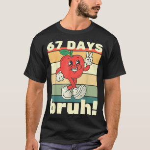 67 Days Of School Girls Coquette Bow 67th Day Of S T-Shirt
