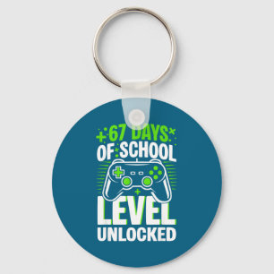 67 Days Of School Level Unlocked 67 Meme Gamer  Key Ring
