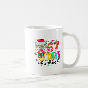 67 Days Of School Pencil Coquette Teacher Student Coffee Mug