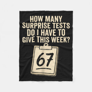 67 Days Of School Teacher 67 Shirt 67 Teacher  Fleece Blanket