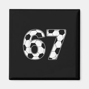 67 Days Of School Teachers Students Soccer Magnet