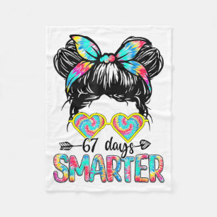 67 Days Of Smarter Messy Bun Six Seven 67th Day Of Fleece Blanket