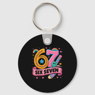 67 Days School 67 Six Seven Funny 67 Teachers Stud Key Ring