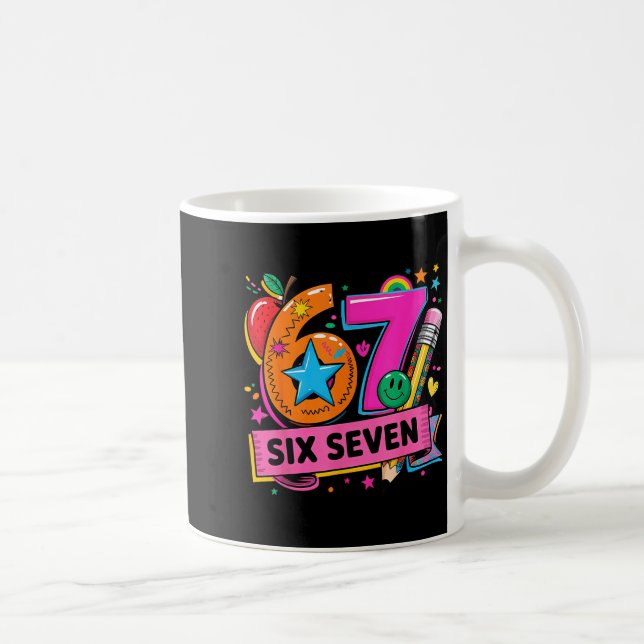 67 Days School 67 Six Seven Teachers Students Meme Coffee Mug (Right)