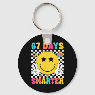 67 Days Smarter 67 Meme 6 7 Numbers Six Seven Teac Key Ring