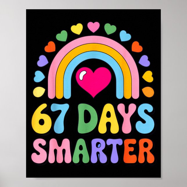 67 Days Smarter Happy Teacher Back To School Celeb Poster (Front)