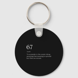 67 Definition Meme  Key Ring