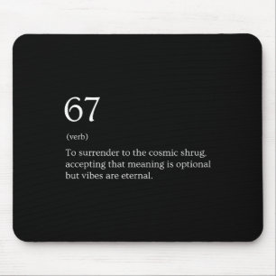 67 Definition Meme Mouse Pad