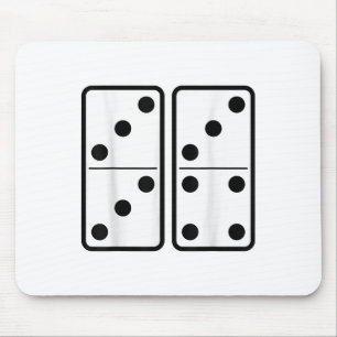67 Domino Six Seven Tiles Meme Retro Gamer Vintage Mouse Pad