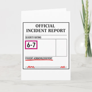 67 Don't Say 6-7 Again Teacher Shirt Funny 67 Sarc Card