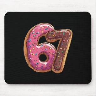 67 Donut Six Seven Gen Alpha Slang Meme  Mouse Pad