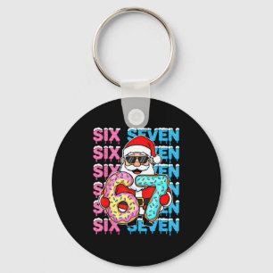 67 Doughnut Christmas Funny Six Seven Meme Santa K Key Ring