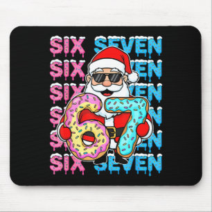 67 Doughnut Christmas Funny Six Seven Meme Santa K Mouse Pad