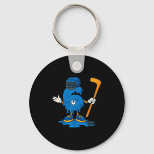 67 Drip Ice Cream Hockey Player Key Ring