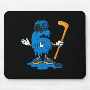 67 Drip Ice Cream Hockey Player Mouse Pad