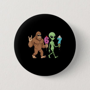 67 Drip Meme Funny Six Seven Bigfoot Alien Sasquat 6 Cm Round Badge