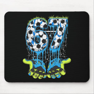 67 Drip Soccer Gen Alpha Slang Six Seven Meme  Mouse Pad
