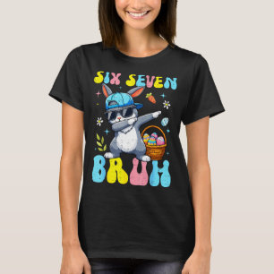 67 Easter Day Rabbit Six Seven Bruh Dabbing Bunny  T-Shirt