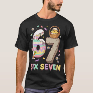 67 Easter Six Seven Bunny Chick Easter Egg Funny T-Shirt