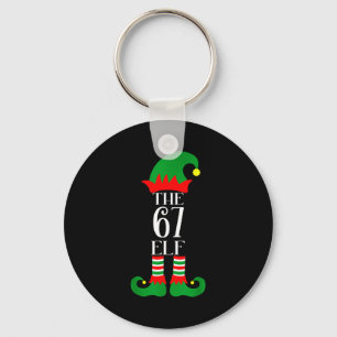 67 Elf Christmas Costume Pajama 67 Meme Gen Alpha Key Ring
