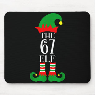 67 Elf Christmas Costume Pajama 67 Meme Gen Alpha Mouse Pad