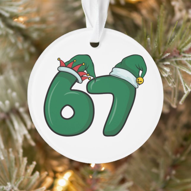 67 Elves Santa Christmas Ornament  (Tree)