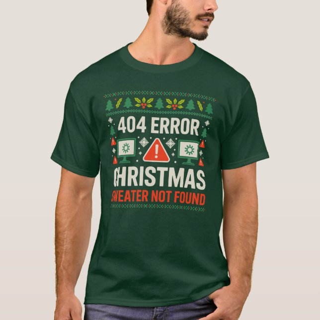 67 Error Anti Christmas Sweater Not Found Xmas (Front)