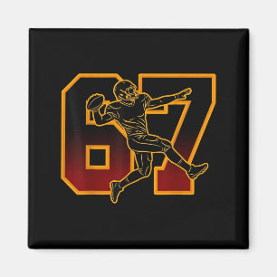 67 Football Player Meme Boys Girls Offensive Line Magnet