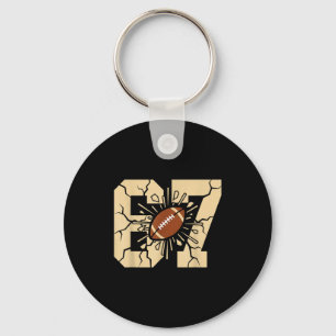 67 Football Six Seven 6 7 Meme - Funny 6-7 Drip Am Key Ring