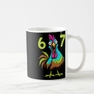 67 Funny Chicken Meme Six Seven Gamer Humour Gifts Coffee Mug