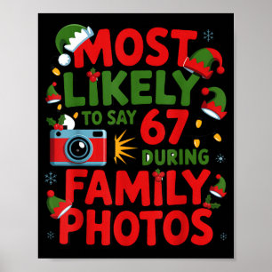 67 Funny Christmas Meme Most Likely To Say 67 Fami Poster