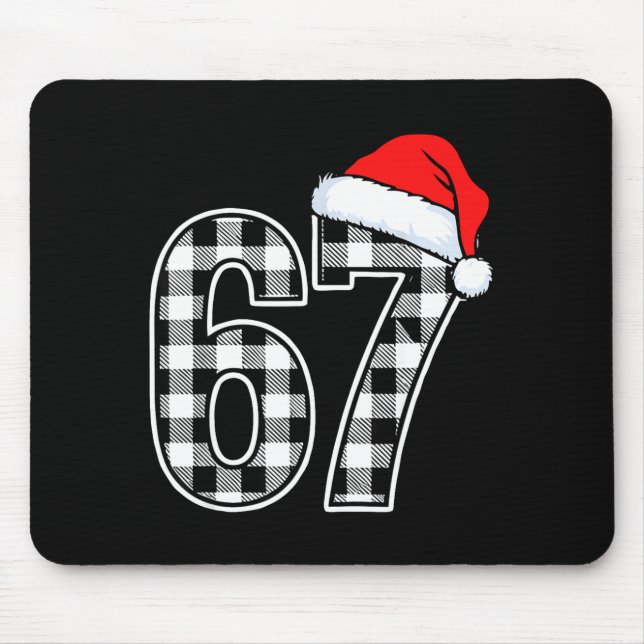 67 Funny Christmas Plaid Kids Xmas 6 7  Mouse Pad (Front)